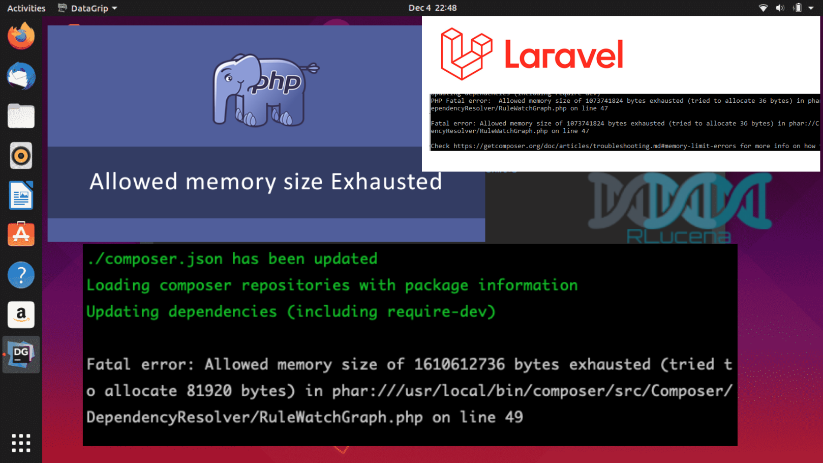 PHP e Laravel -Allowed memory size